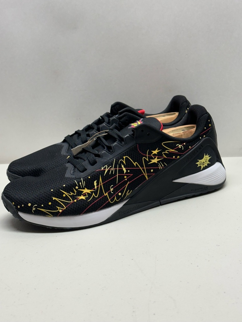 Size 12.5 Mens Reebok Nano X1 Looney Tunes Gym Crossfit Workout Shoe Black